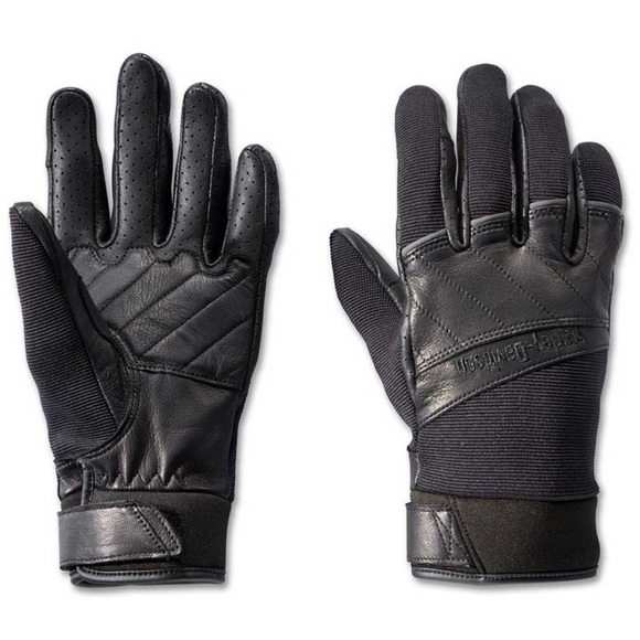 Harley-Davidson Accessories - Harley-Davidson Women's Navigator Mixed Media Full-Finger Gloves - XS